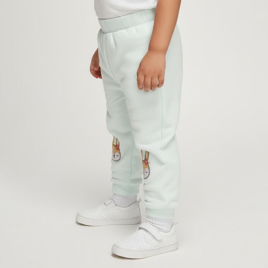 Infants Mint Green Bunny Embroidered Cotton Blend Pyjama, Light Green, large image number null