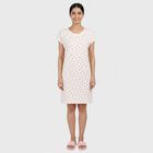 Women's White Minimalist Nighty, ऑफ व्हाइट, small
