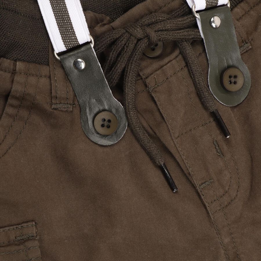 Infants' 100% Cotton Cotton Trousers , Olive, large image number null
