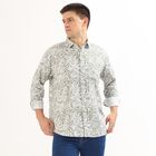 Men's Light Sage Green Cotton Spread Collar Casual Shirt, Light Green, small image number null