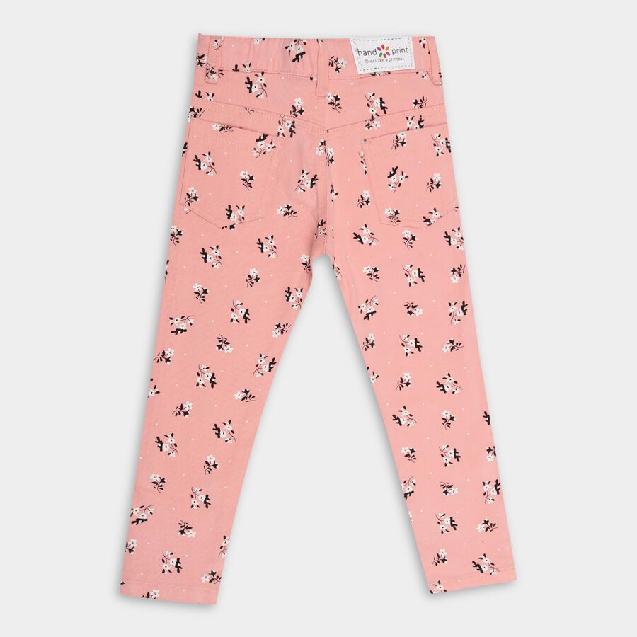 Girls' Trousers, हल्का गुलाबी, large image number null