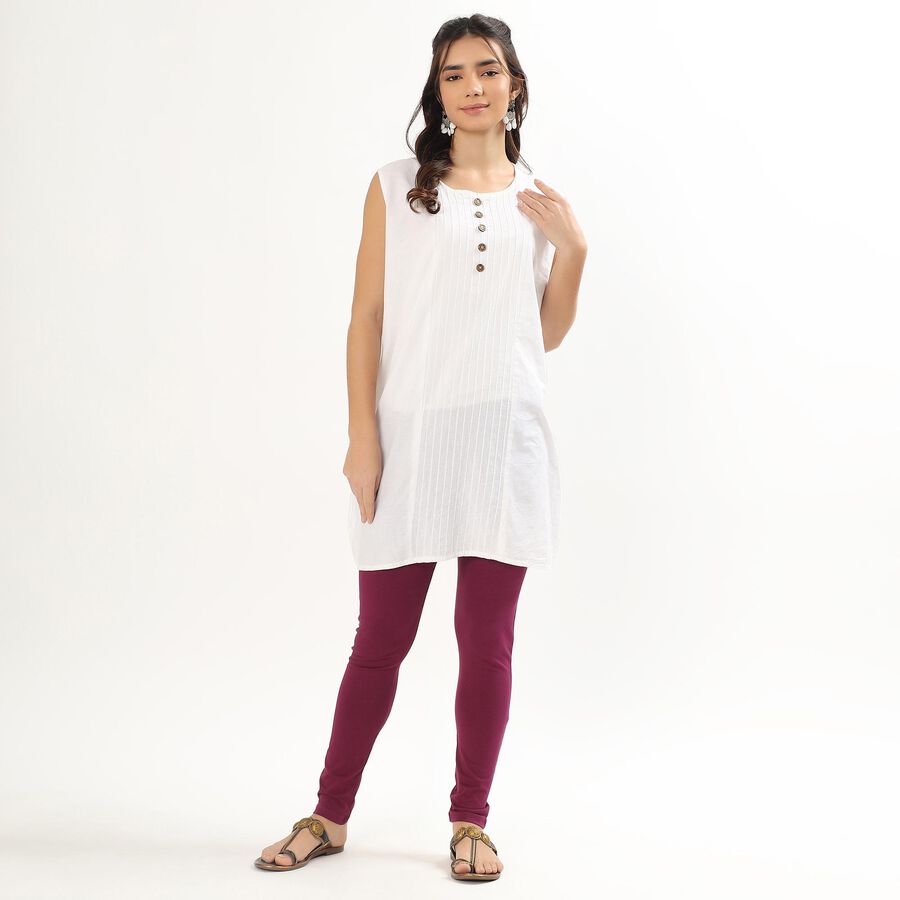 Ladies' Churidar, Wine, large image number null