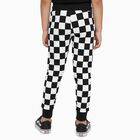 Boys' Black and White Checkered Cotton Blend Pyjama, Black, small image number null