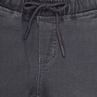Boys Charcoal Grey Regular Fit Elasticated Jeans, हल्का ग्रे, small image number null