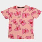 Girls' T-Shirt, गुलाबी, small