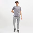 Men's Dark Grey Crew Neck Athleisure Drifit T-Shirt, गहरा ग्रे, small