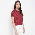 Stripes Shirt, Maroon, small image number null