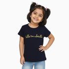 Girls' T-Shirt, नेवी ब्लू, small image number null