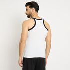 Men's 100% Cotton Gym T-Shirt , White, small