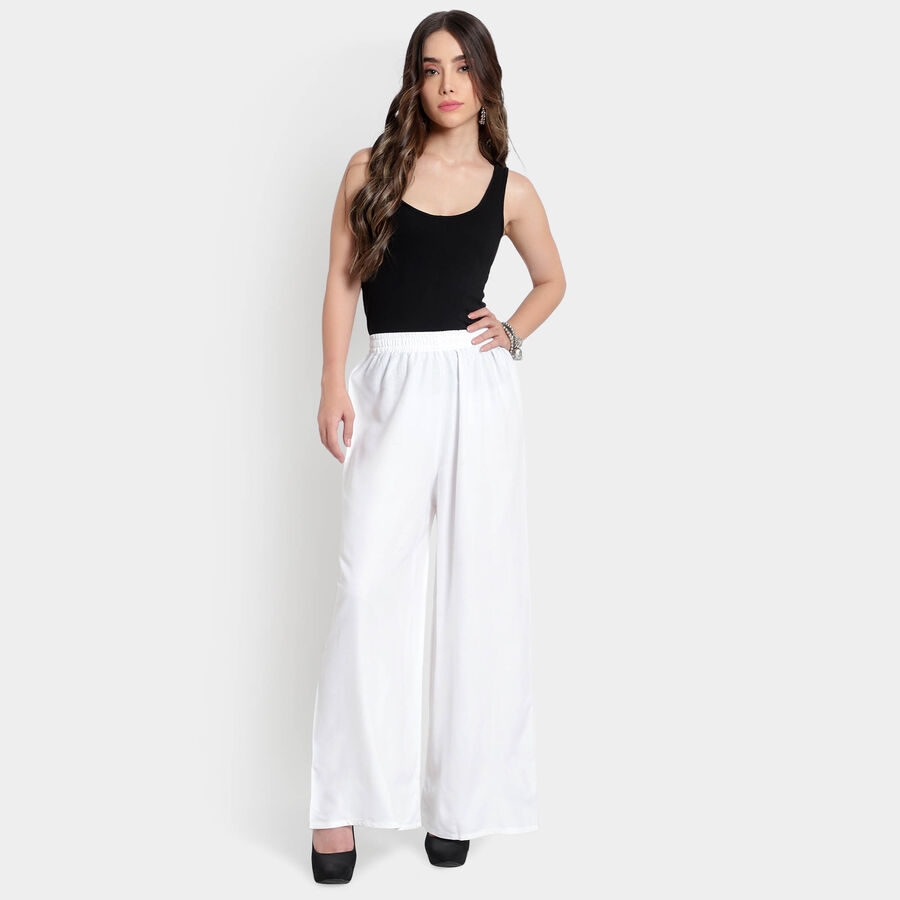 Solid Palazzo, White, large image number null