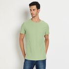 Men's 100% Cotton Round Neck Half Sleeves T-Shirt, Light Green, small image number null