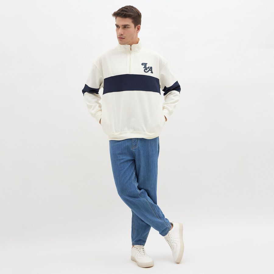 Men's Sweatshirt, Navy Blue, large image number null