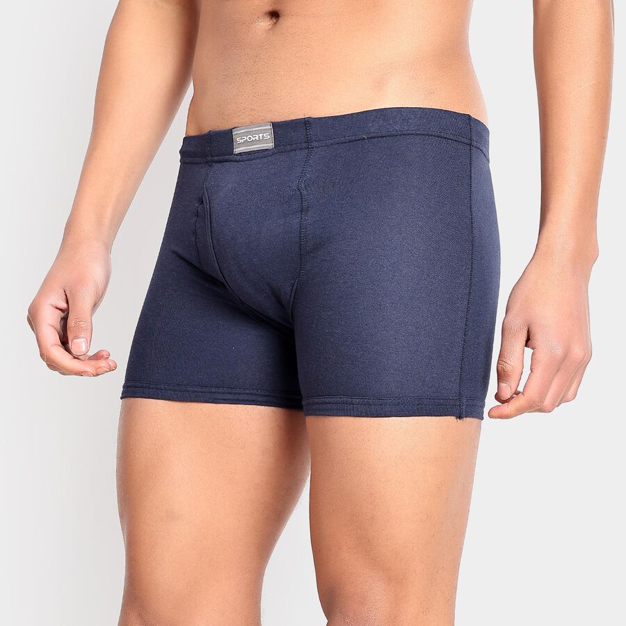 Men's 100% Cotton Trunks , Navy Blue, large image number null