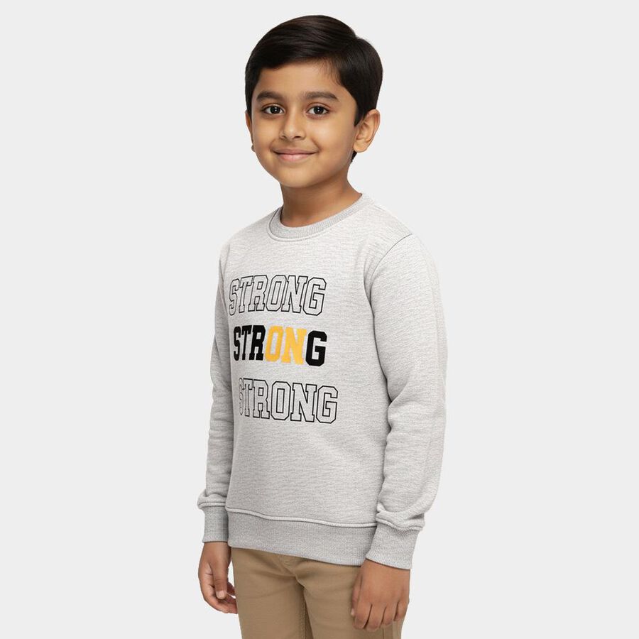 Boys' Sweatshirt, एक्रू मिश्रित, large image number null