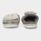Women's Grey Slip-On House Slippers, ग्रे, small