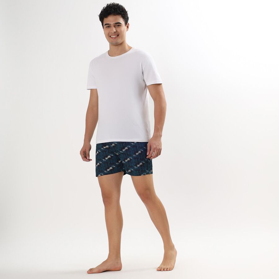 Men's 100% Cotton Boxers , Dark Blue, large image number null