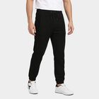 Men's Black Jogger Fit Track Pants, Black, small