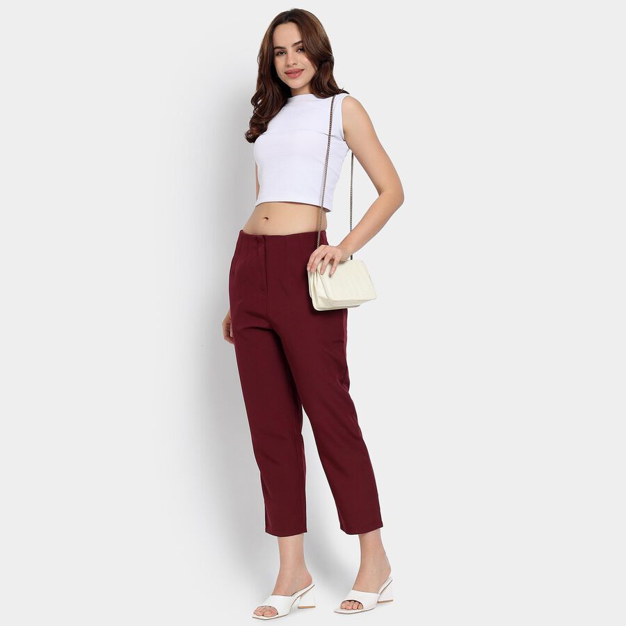 Ladies' Trousers, वाइन, large image number null