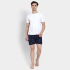 Men's 100% Cotton Boxers , Navy Blue, small