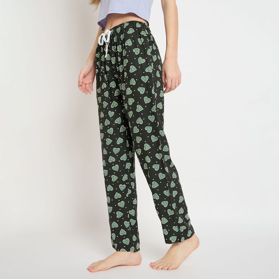Ladies' Pyjama, Dark Green, large image number null