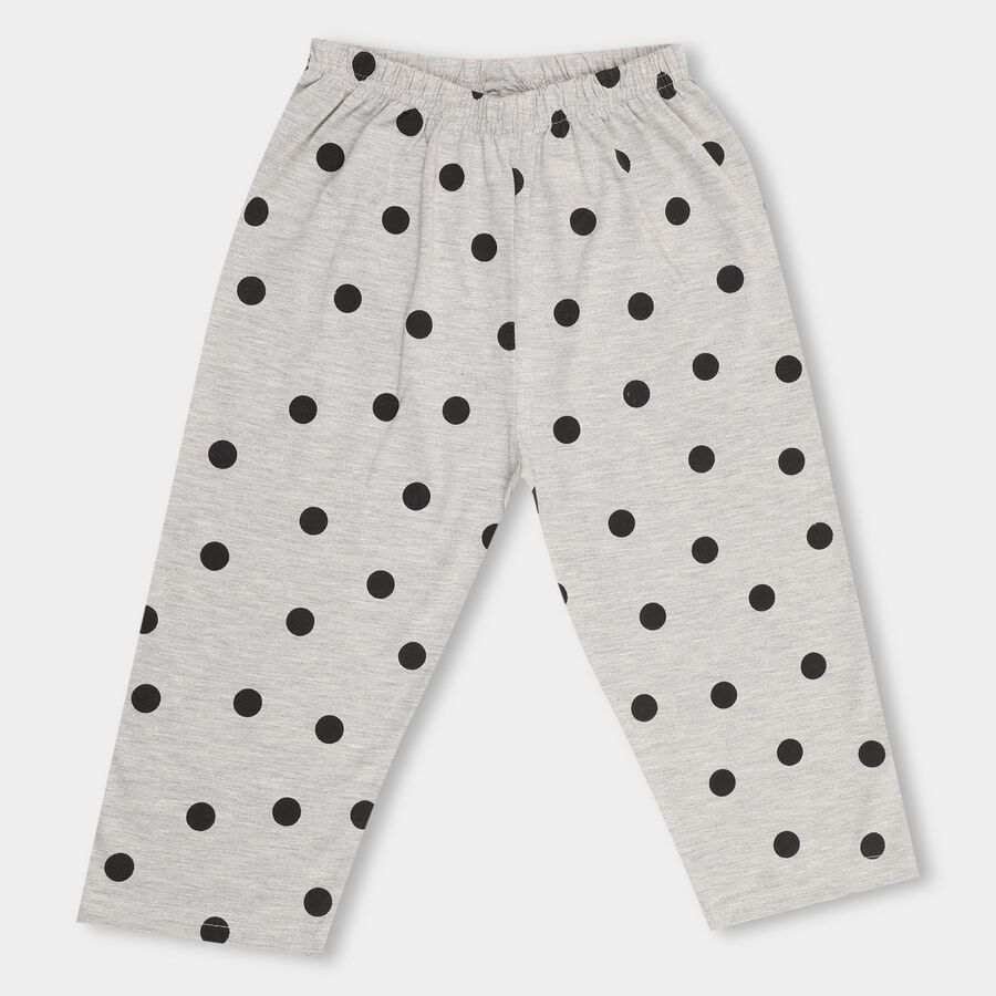 Girls' Capris , Melange Light Grey, large image number null
