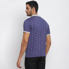 Cotton Printed Polo Shirt, Navy Blue, small image number null