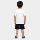 Boys' White Knit Baba Suit, White, small