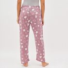 Women's Dusty Mauve Printed Full-Length Pyjama, Lilac, small image number null