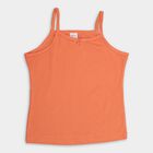 Girls' 100% Cotton Vest (Pack of 2), White, small image number null