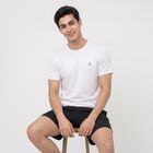 Men's White Round Neck Regular Drifit T-Shirt, Off White, small