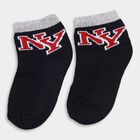 Boys' Socks (Pack of 2), Navy Blue, small