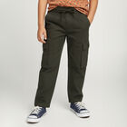 Boys' 100% Cotton Trouser, गहरा हरा, small image number null