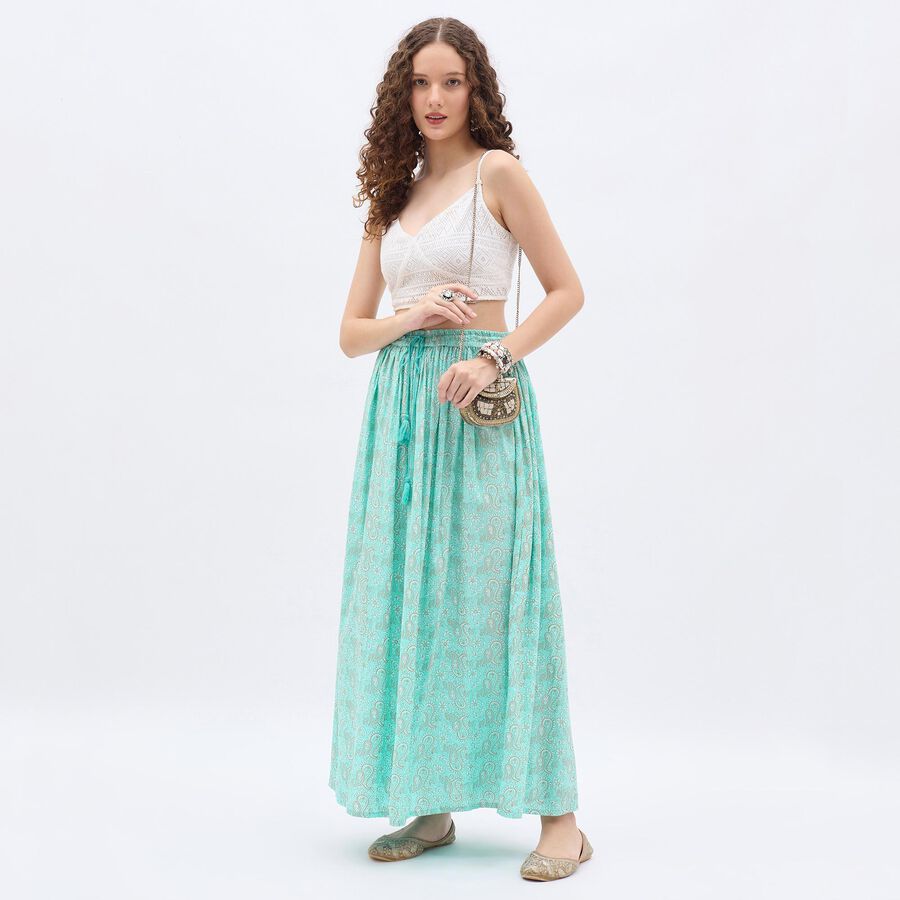 Ladies' Lehenga Skirt, Light Blue, large image number null