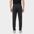 Men's Charcoal Regular Fit Side-Striped Track Pants, Charcoal, small