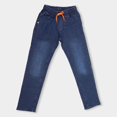 Kids Stonewashed Blue Regular Fit Basic Wash Jeans