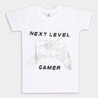 Boys' Cotton Half Sleeves T-Shirt, White, small image number null