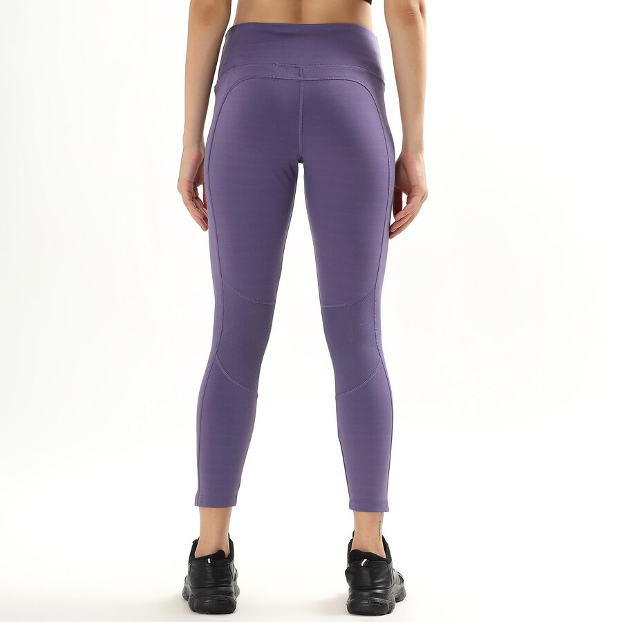 Women's Deep Lavender Slim Fit Active Tights, Lilac, large image number null