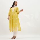 Women's Soft Ivory White Cotton Plain Dupatta, सफ़ेद, small image number null