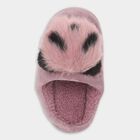 Kids Muted Lavender Pink Fur Slip-On Winter Slippers, बैंगनी, small image number null