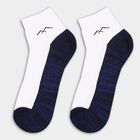 Men's Black and White Ankle Socks with Contrast Design, नेवी ब्लू, small image number null