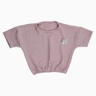 Girls Dusty Lavender Pink Round Neck Casual T-Shirt, गुलाबी, small image number null