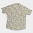 Boys' Muted Olive Green Regular Collar Casual Shirt, Olive, small image number null