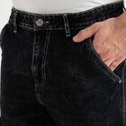 Men's 100% Cotton Skinny Jeans , Black, small image number null
