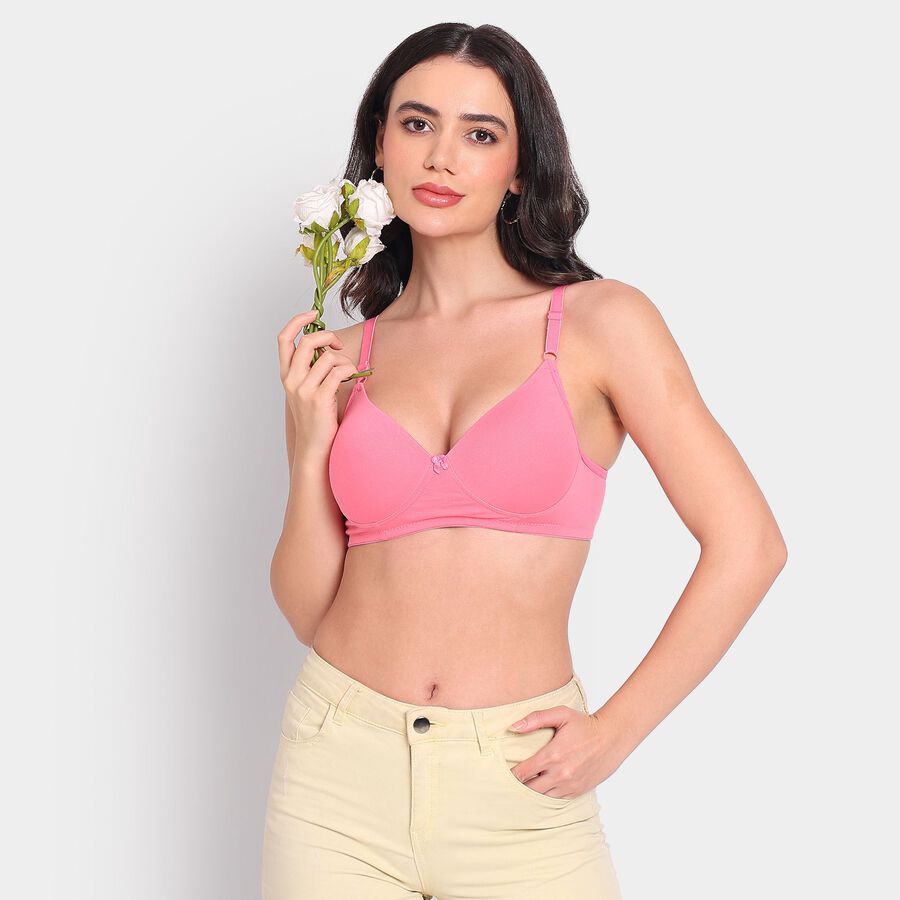 Ladies' Bra, मूँगा (कोरल), large image number null