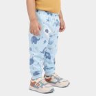 Infants' Light Blue Jogger Fit Elephant Printed Pyjama, हल्का नीला, small