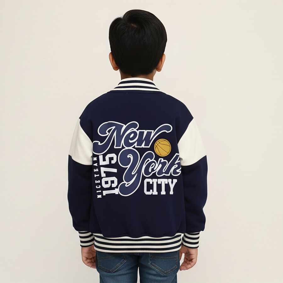 Boys' Sweatshirt, Navy Blue, large image number null