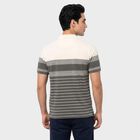 Men's Grey Collared Polo Half Sleeve T-Shirt, गहरा ग्रे, small