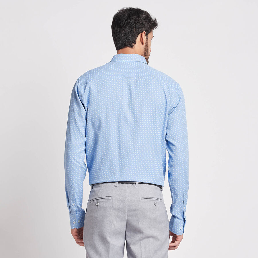 Printed Formal Shirt, Light Blue, large image number null