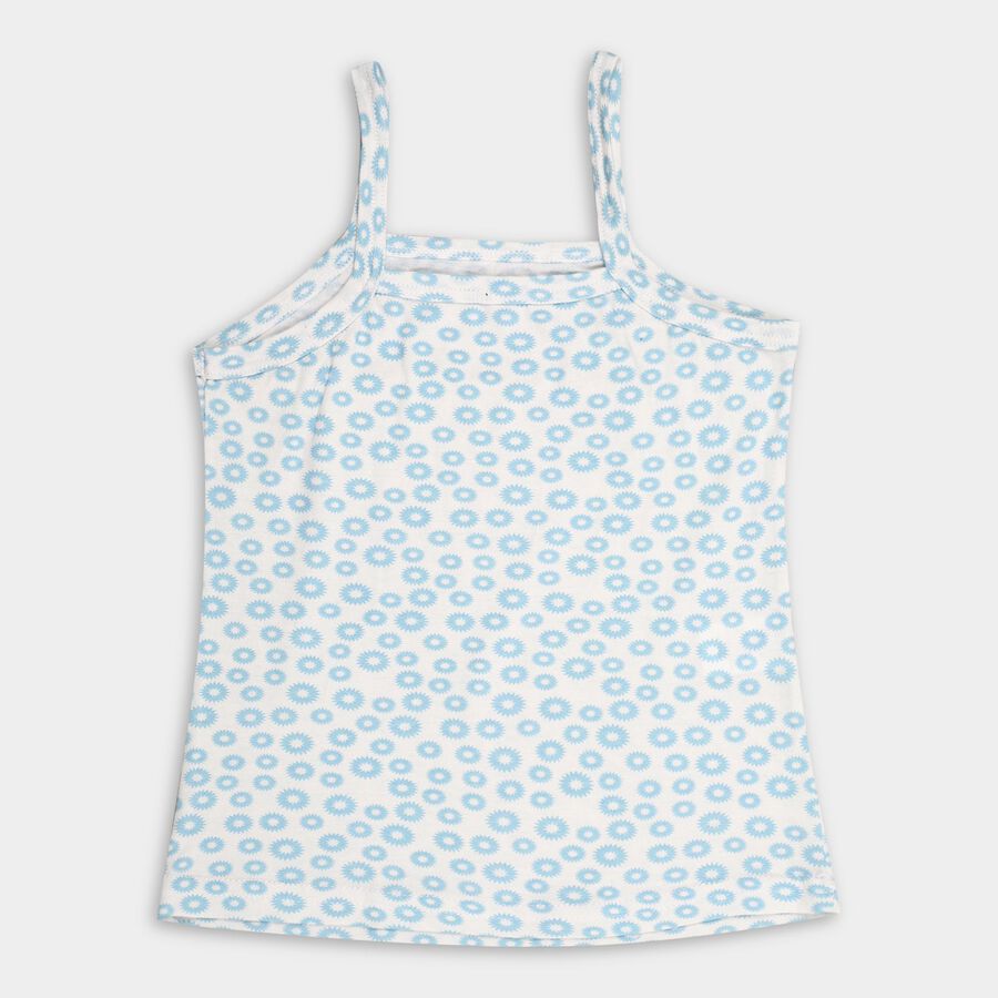 Girls' 100% Cotton Vest (Pack of 2), Off White, large image number null