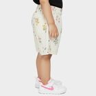 Infants Off White Regular Fit Cotton Printed Half Pant, ऑफ व्हाइट, small